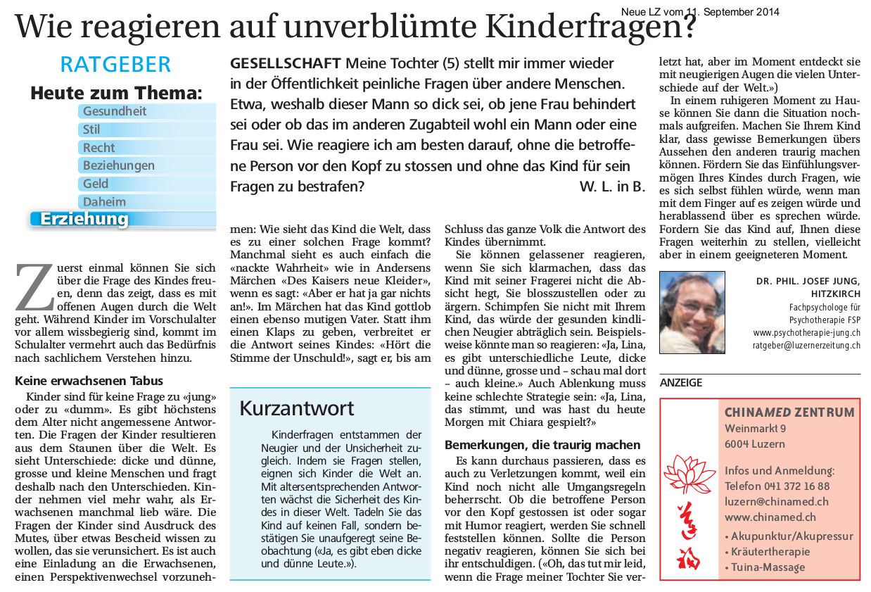 Abbildung Artikel Kinderfragen