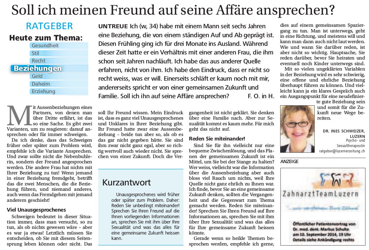 Abbildung Artikel Untreue